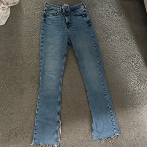 Zara Light Blue Straight Leg Jeans